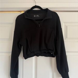 Gilly Hicks Black Cropped Hoodie